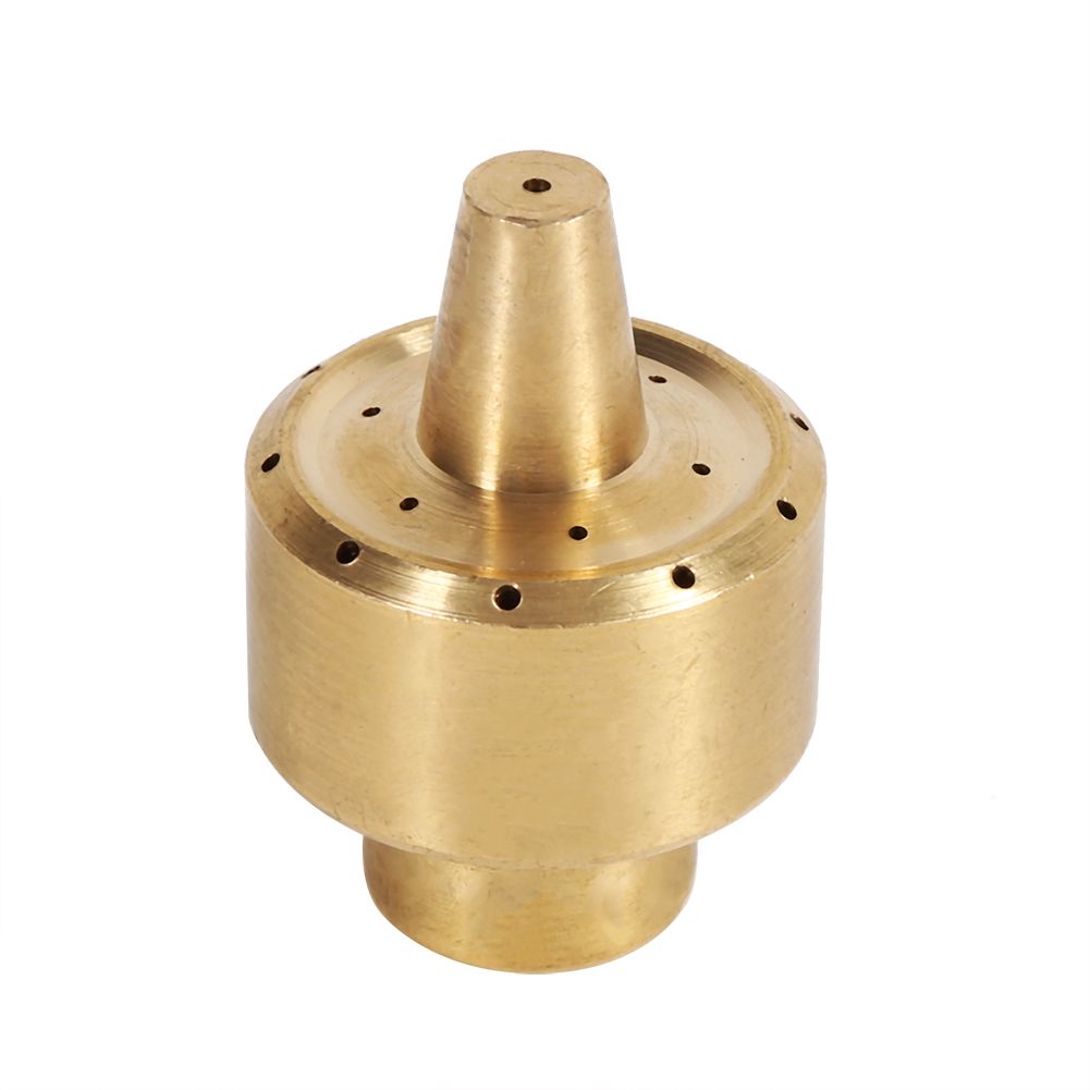 Brass Column Garden Pond Fountain Water Nozzle Sprinkler Spray Head Gold (1/4") view 2