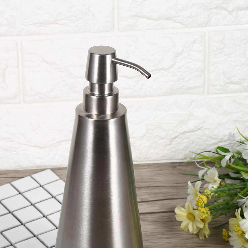 1PC 800ml Large Capacity Stainless Steel Pump Soap Dispenser Countertop view 8