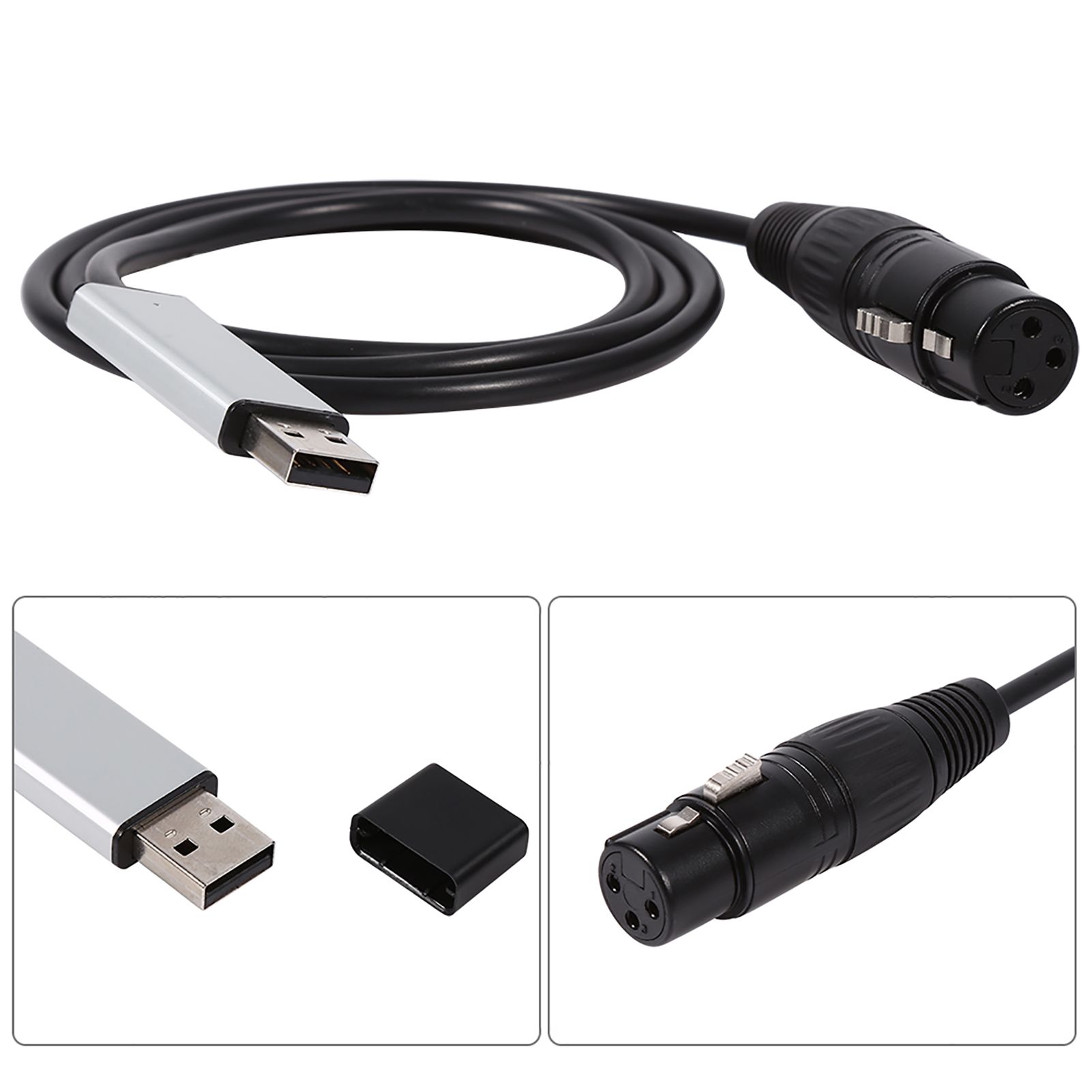 Mini USB to DMX Interface Adapter Controller DMX512 Computer Stage Lighting view 9