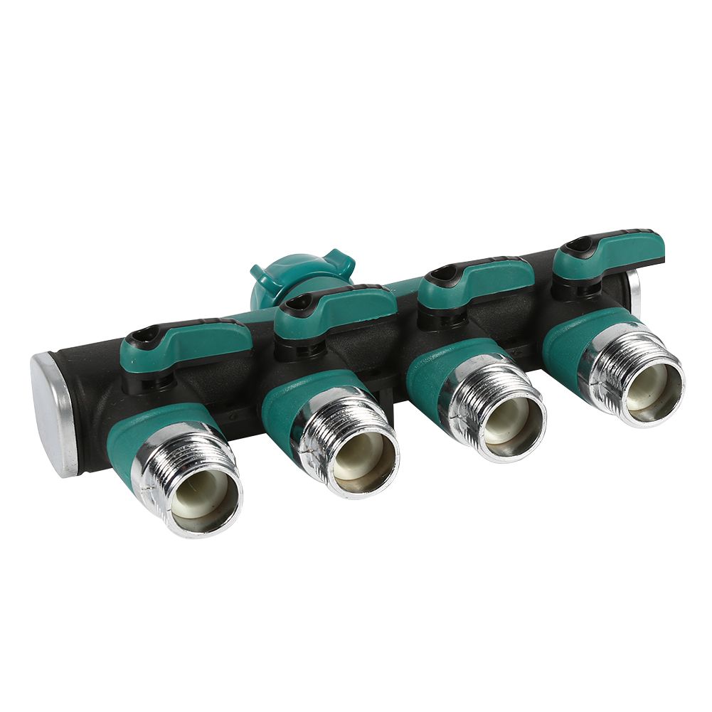 4 Way Water Tap Converter Connector Splitter Hose Pipe Adapter Garden view 9