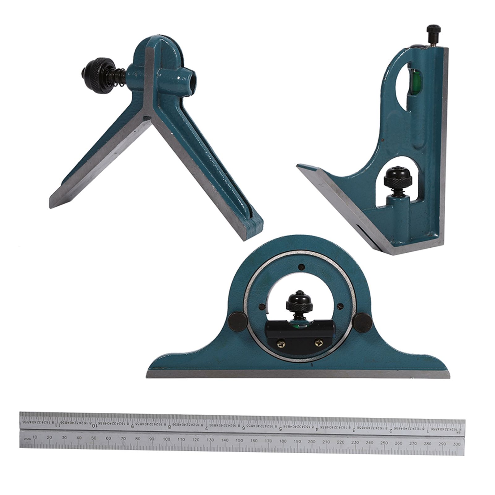 1x Stainless Steel Universal Bevel 180 Degree Angle Combination Square view 5