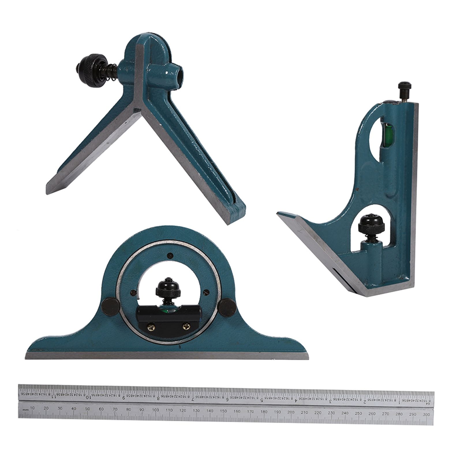1x Stainless Steel Universal Bevel 180 Degree Angle Combination Square view 8
