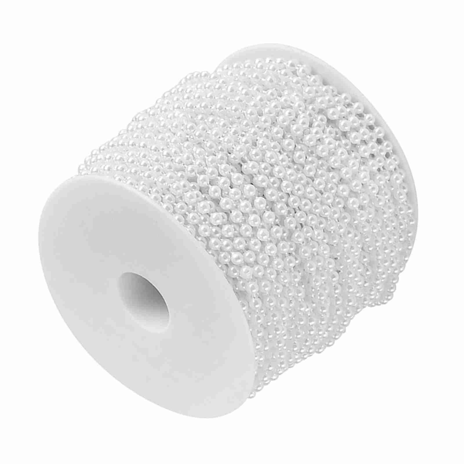 40m/roll 4mm Artificial Pearl DIY Ornaments Beads Curtain Wedding/Festival view 6