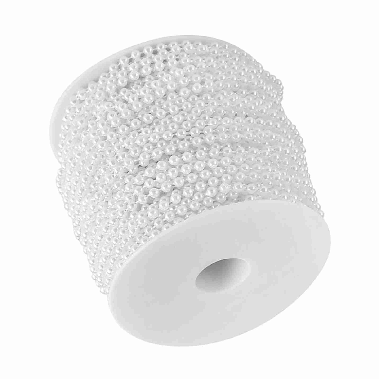 40m/roll 4mm Artificial Pearl DIY Ornaments Beads Curtain Wedding/Festival view 11