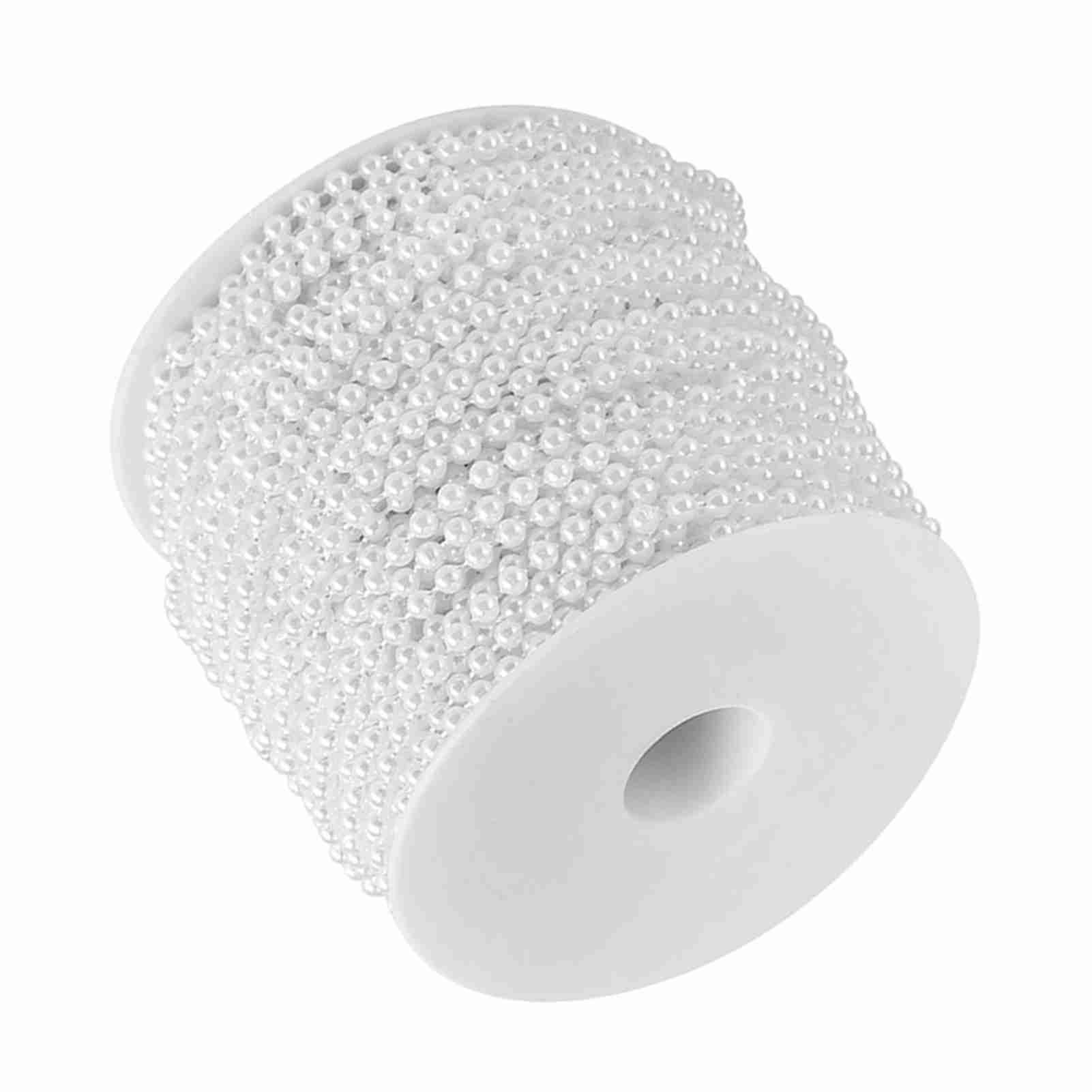 40m/roll 4mm Artificial Pearl DIY Ornaments Beads Curtain Wedding/Festival view 12