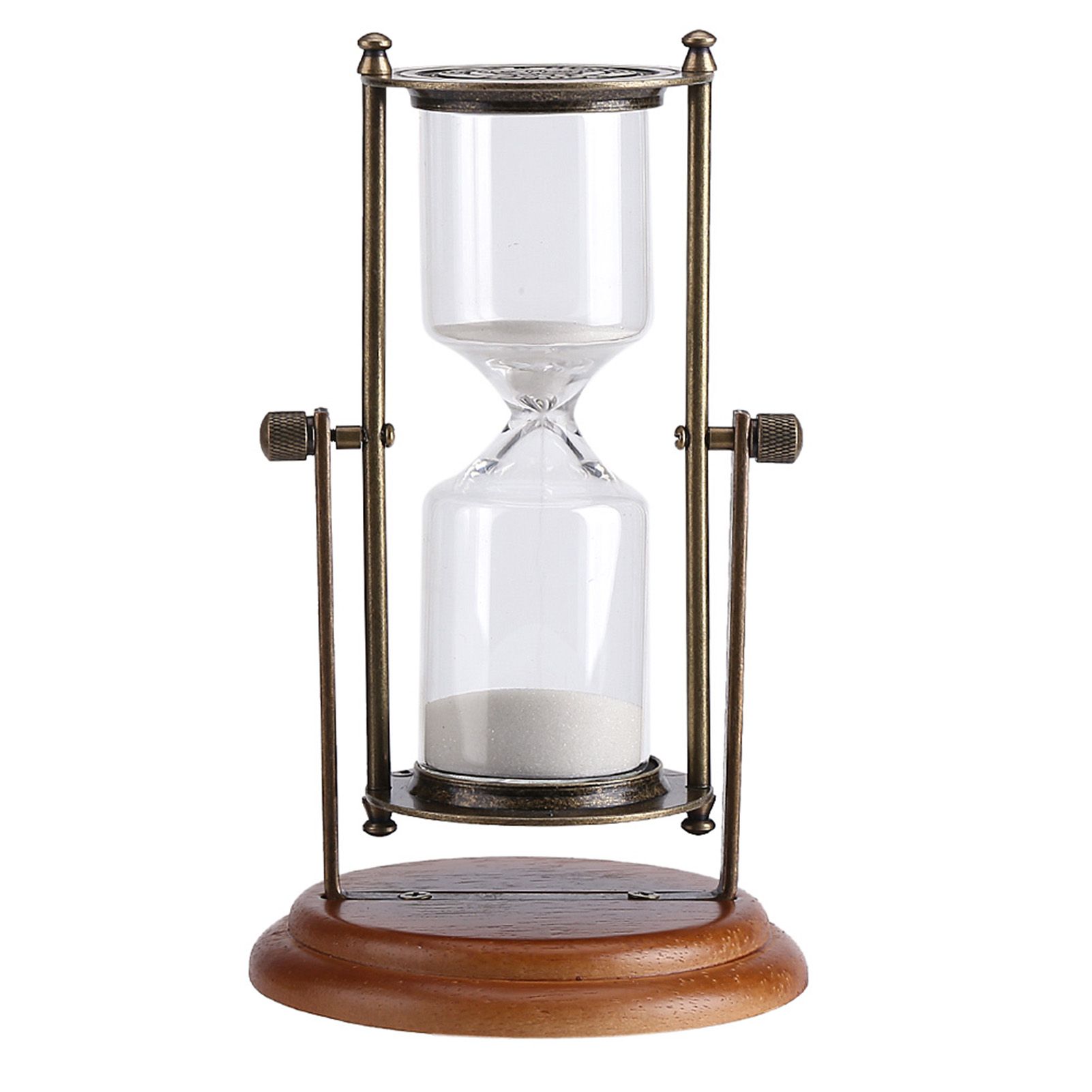 15 Minutes Metal Rotating Sand Glass Timer Clock Hourglass Table Ornament Home view 7