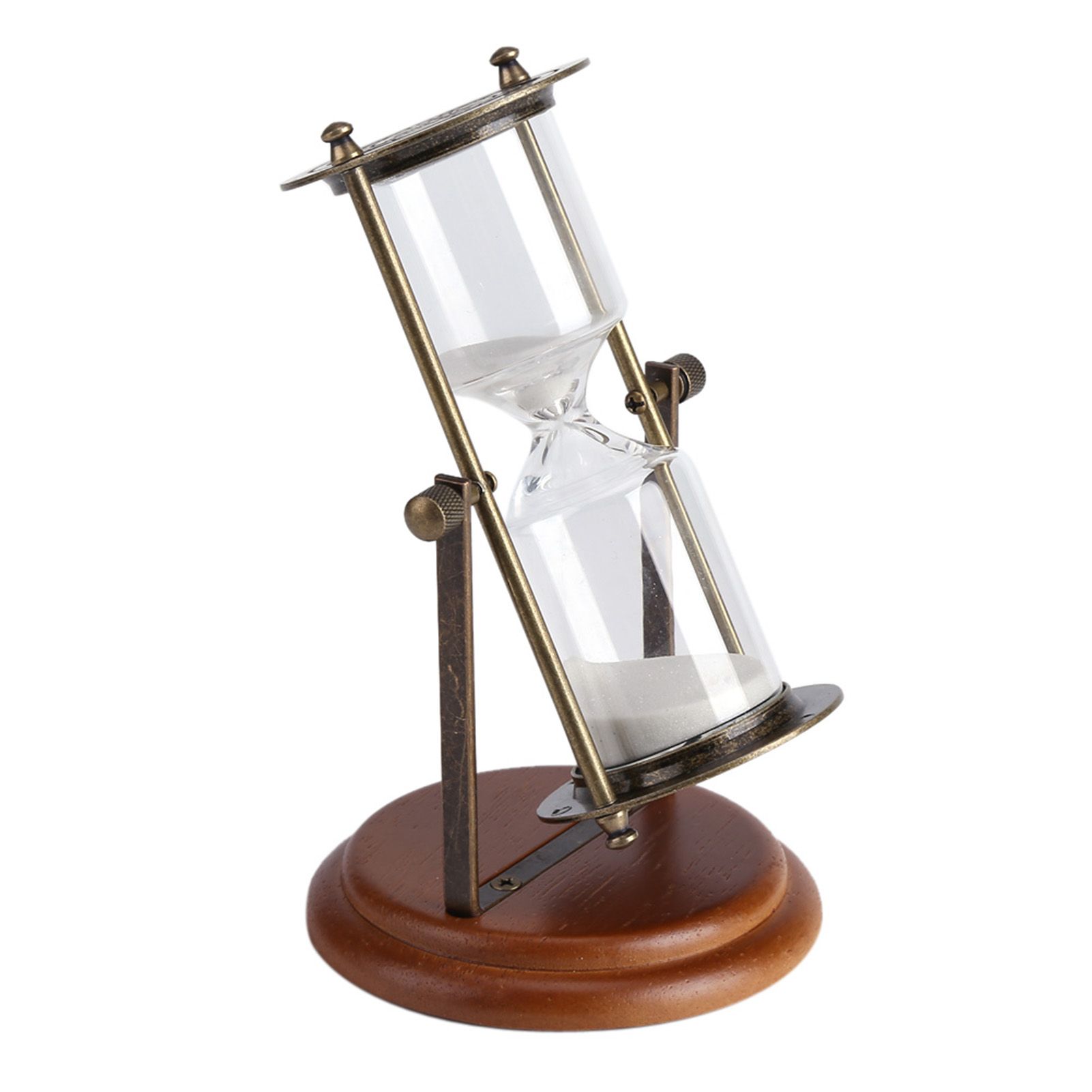 15 Minutes Metal Rotating Sand Glass Timer Clock Hourglass Table Ornament Home view 8