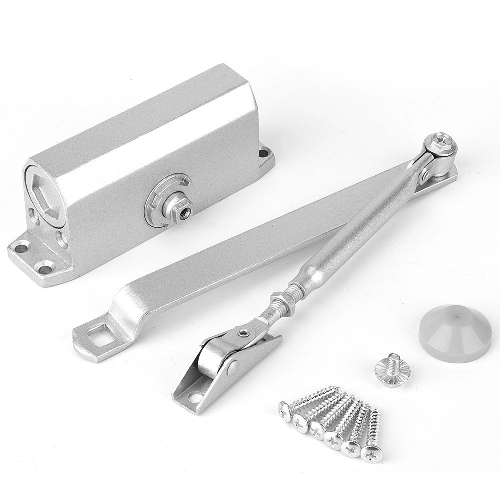 25~35Kg Heavy Duty Adjustable Fire Rated Hold Open Silver Door Closer Suits view 2
