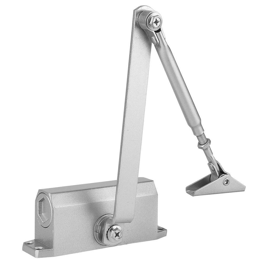 25~35Kg Heavy Duty Adjustable Fire Rated Hold Open Silver Door Closer Suits view 5