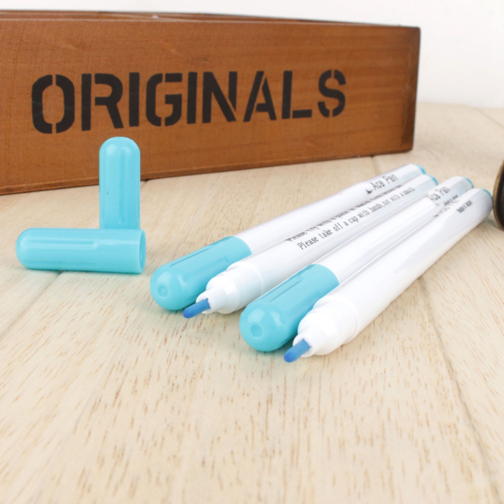 4Pcs Stitch Markers Soluble Cross Stitch Water Erasable Pens Grommet Ink view 5
