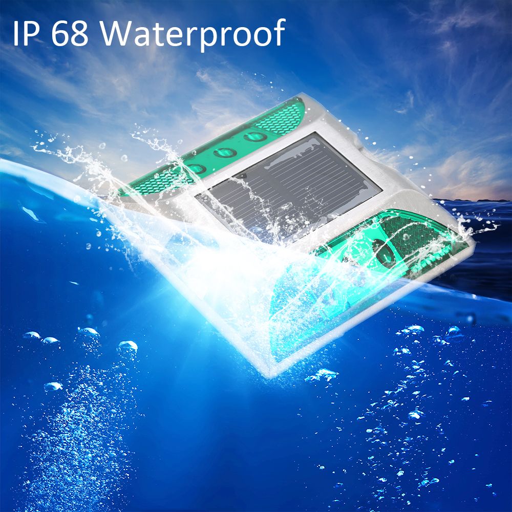 2W 6 LED Solar Powered Driveway Lamp Light Control Good Bearing Capacity IP68