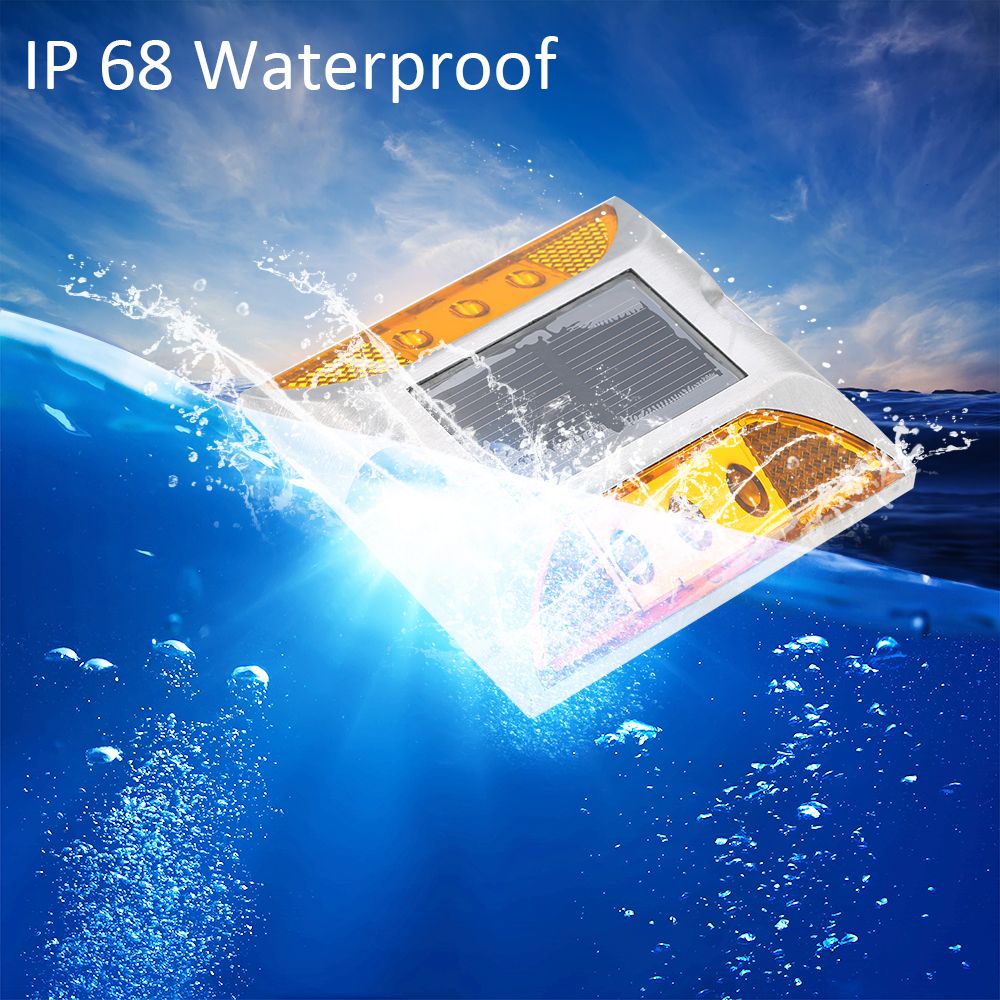2W 6 LED Solar Powered Driveway Lamp Light Control Good Bearing Capacity IP68