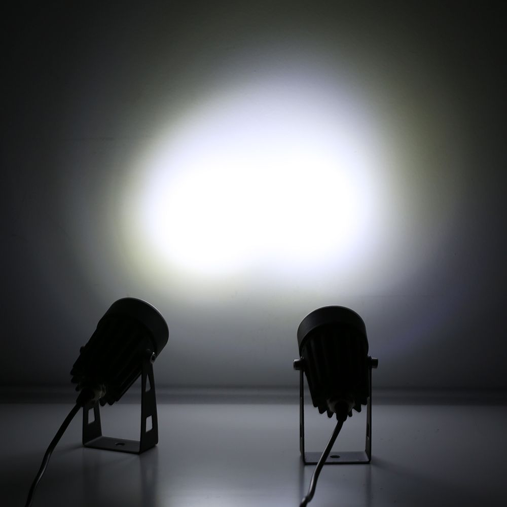 Tomshine 2W Dual Solar Powered Spotlights 130LM 2-IN-1 Water Resistant Outdoor