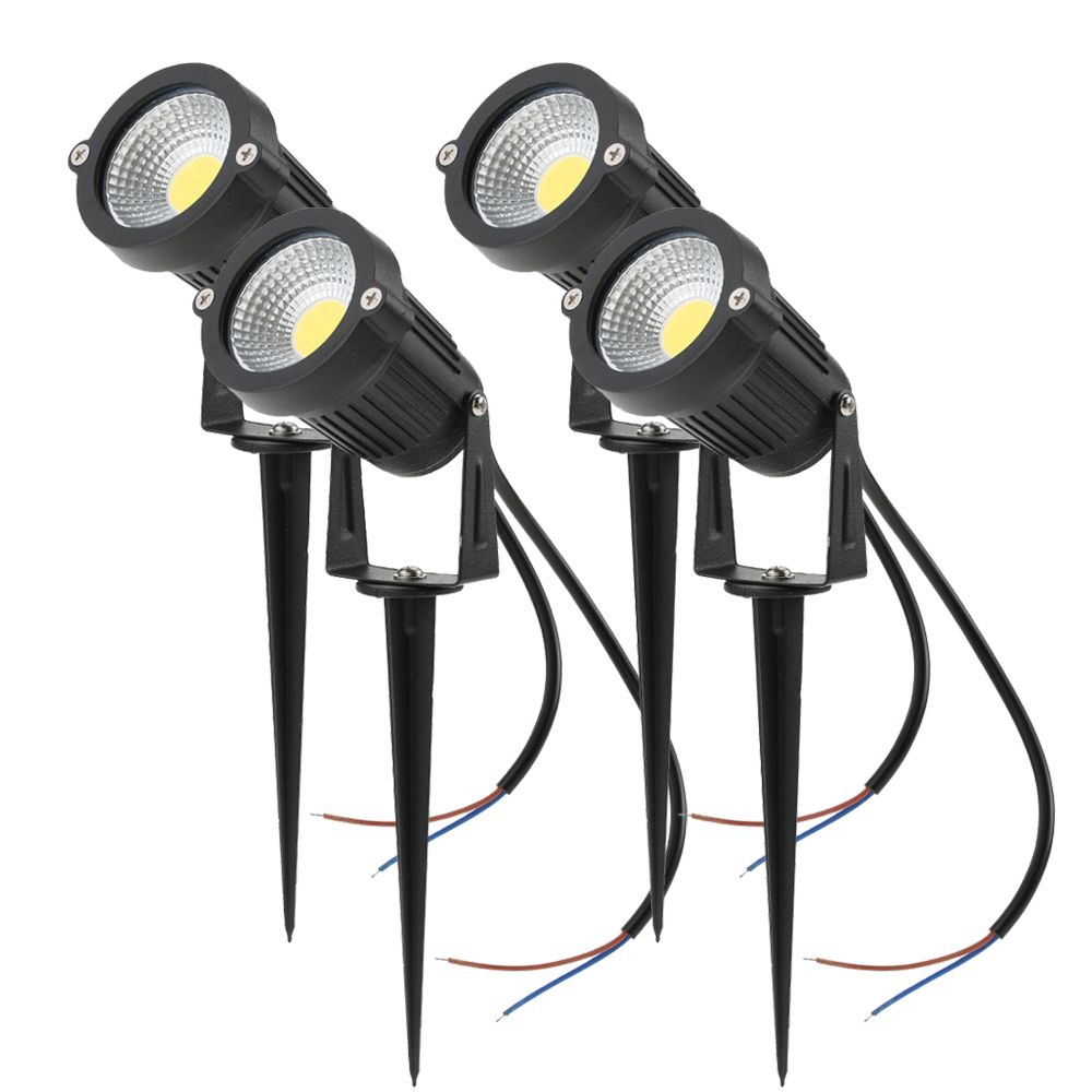 Tomshine 5W 4 Pack COB LED Lawn Lamp AC/DC 12V Outdoor Decorative Landscape view 2