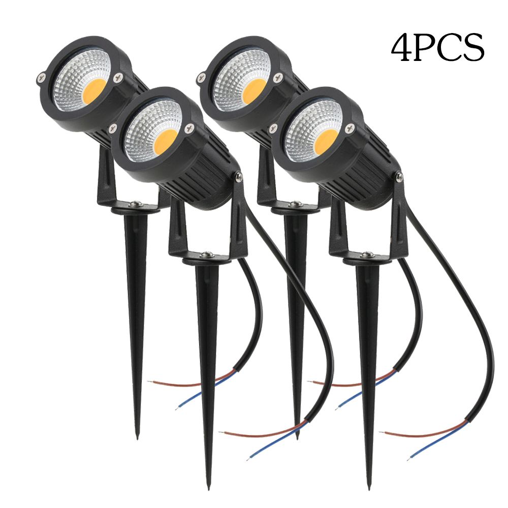 Tomshine 5W 4 Pack COB LED Lawn Lamp AC/DC 12V Outdoor Decorative Landscape view 2