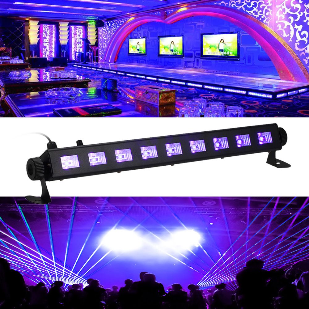 Dimmable LED UV Bar Black Light Lamp Fixture Portable High Bright 9LEDs Total view 2