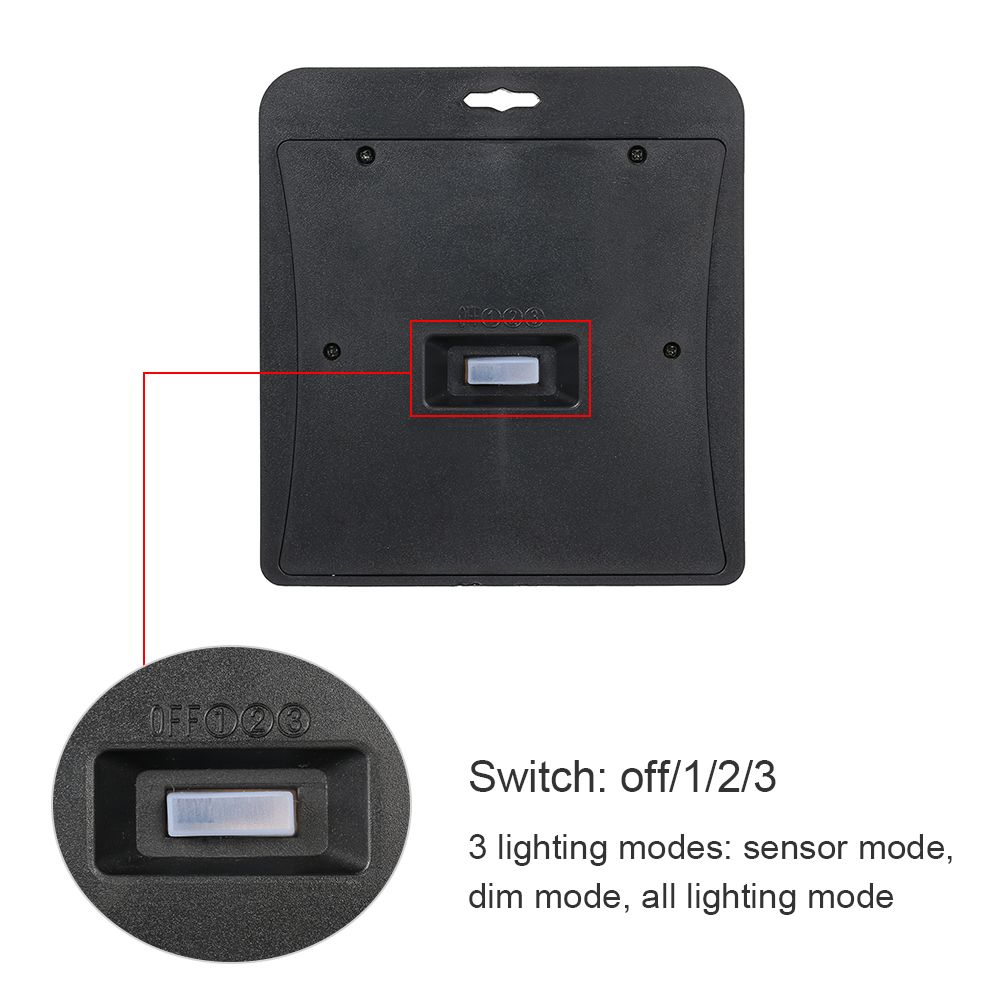 1 Pcs LED Solar Power PIR Motion Sensor Wall Light Outdoor Garden Lamp