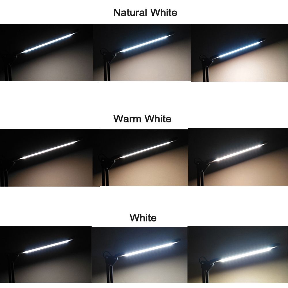 6W Flexible Dimmable USB LED Desk Table Lamp Three Color Modes Reading Light DC5V