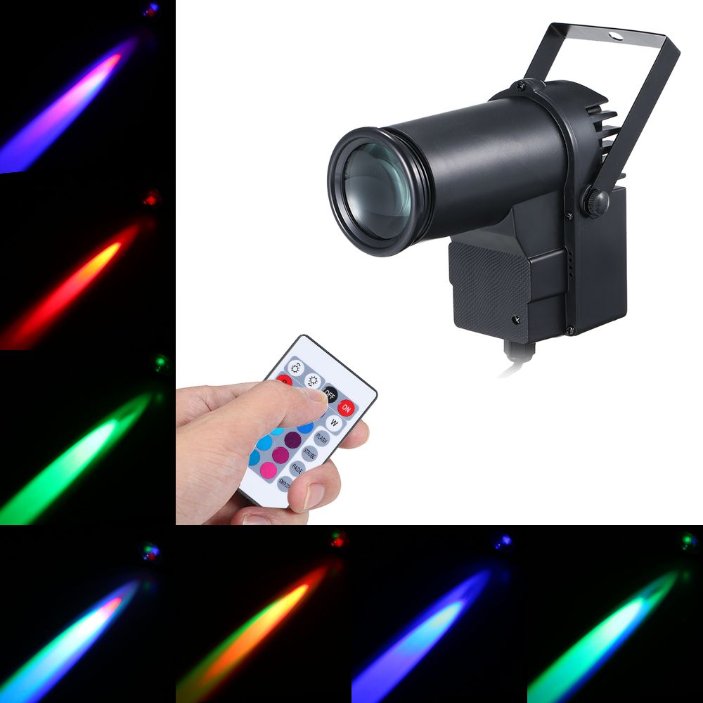 AC95-240V 15W RGB LED Mini Spot Lamp Stage Light Lighting Fixture with Remote view 2