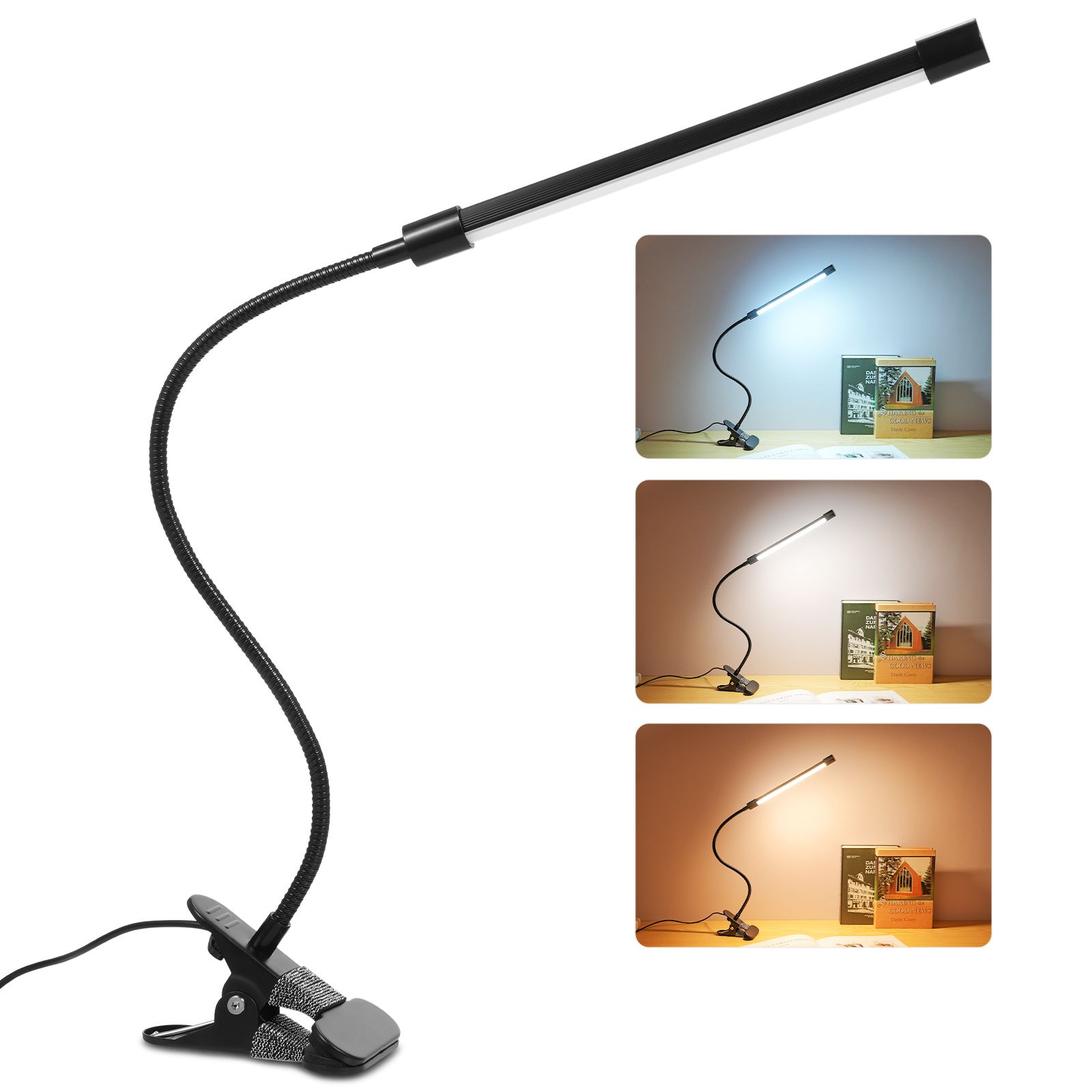 DC5V 10W 36 LED Clamp Clip Desk Lamp USB Powered Operated/ 3 Colors view 4