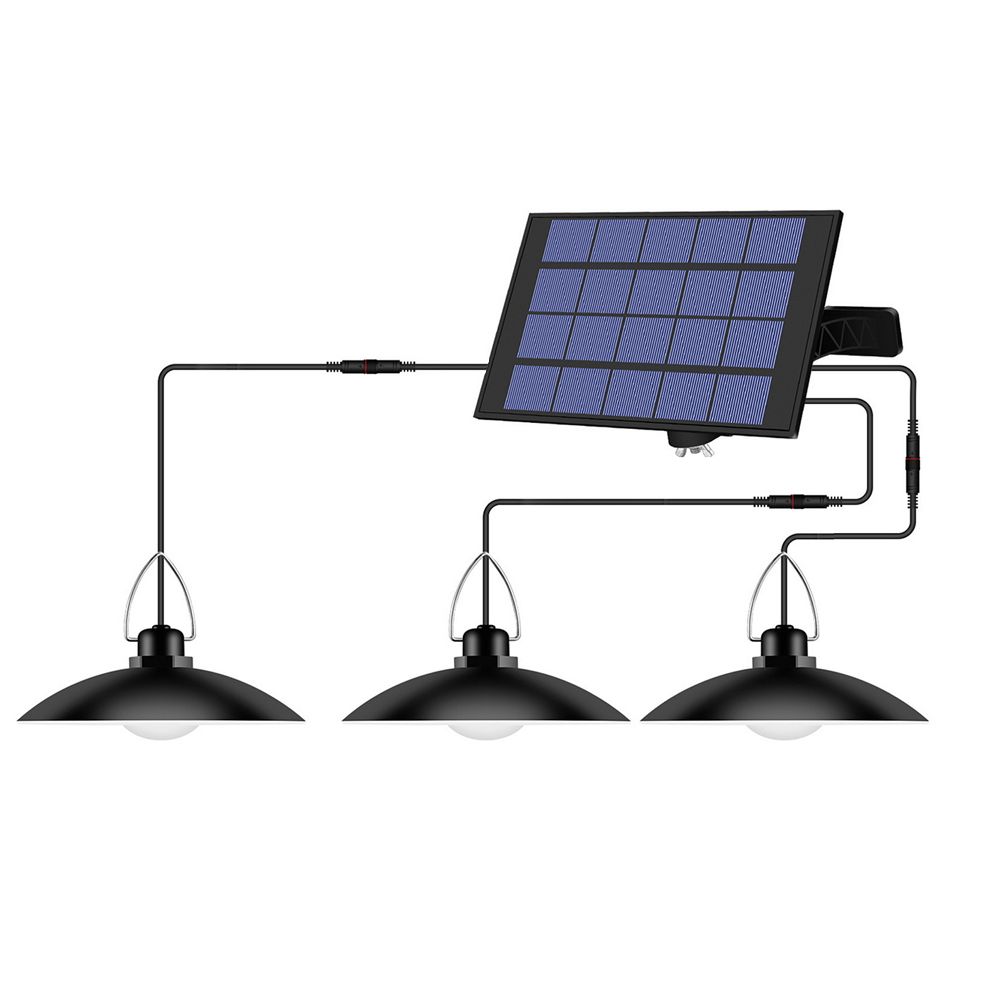 Solar Powered Pendants Light with Adjustable Panel Auto ON/OFF Lighting Sensor view 2