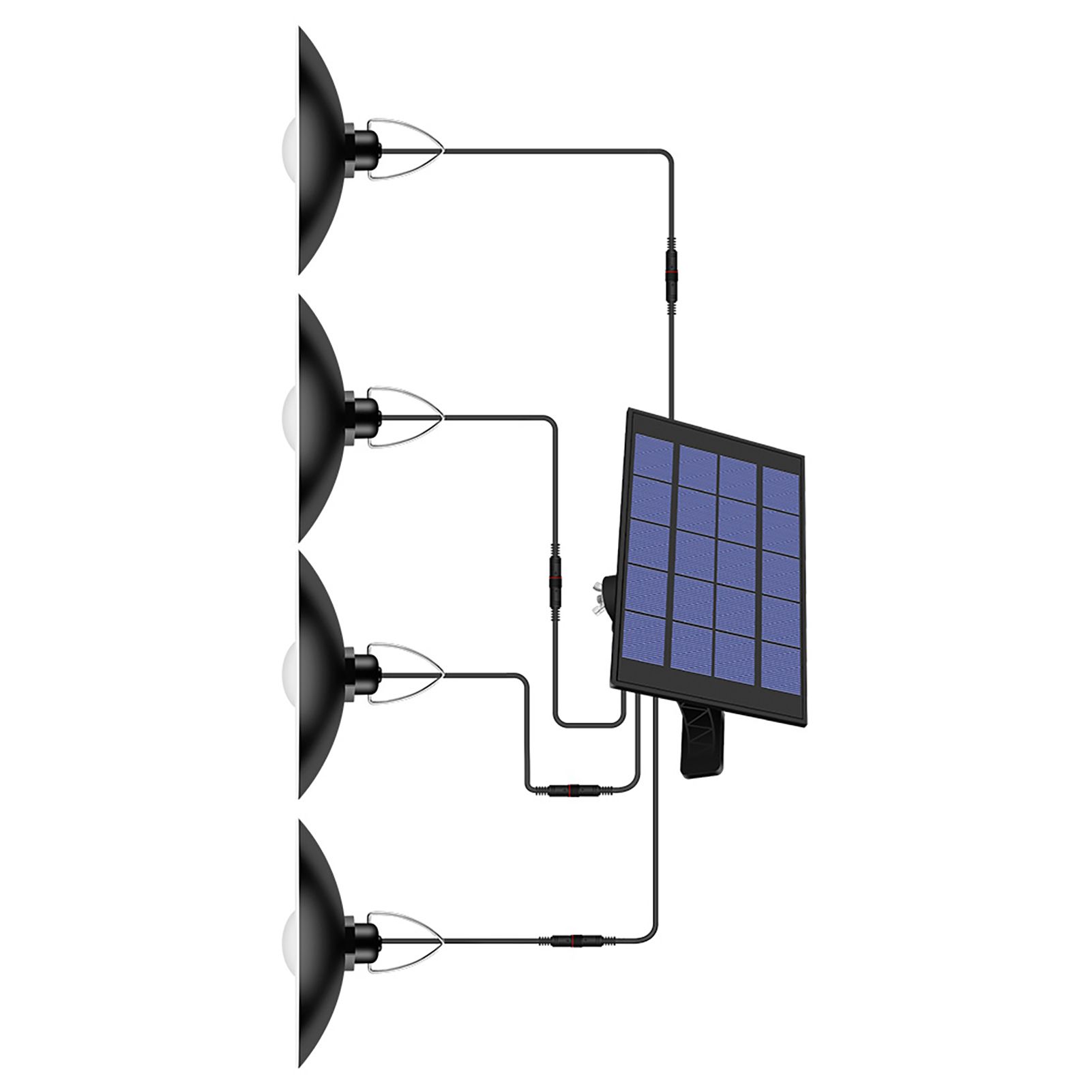 Solar Powered Pendants Light with Adjustable Panel Auto ON/OFF Lighting Sensor view 4