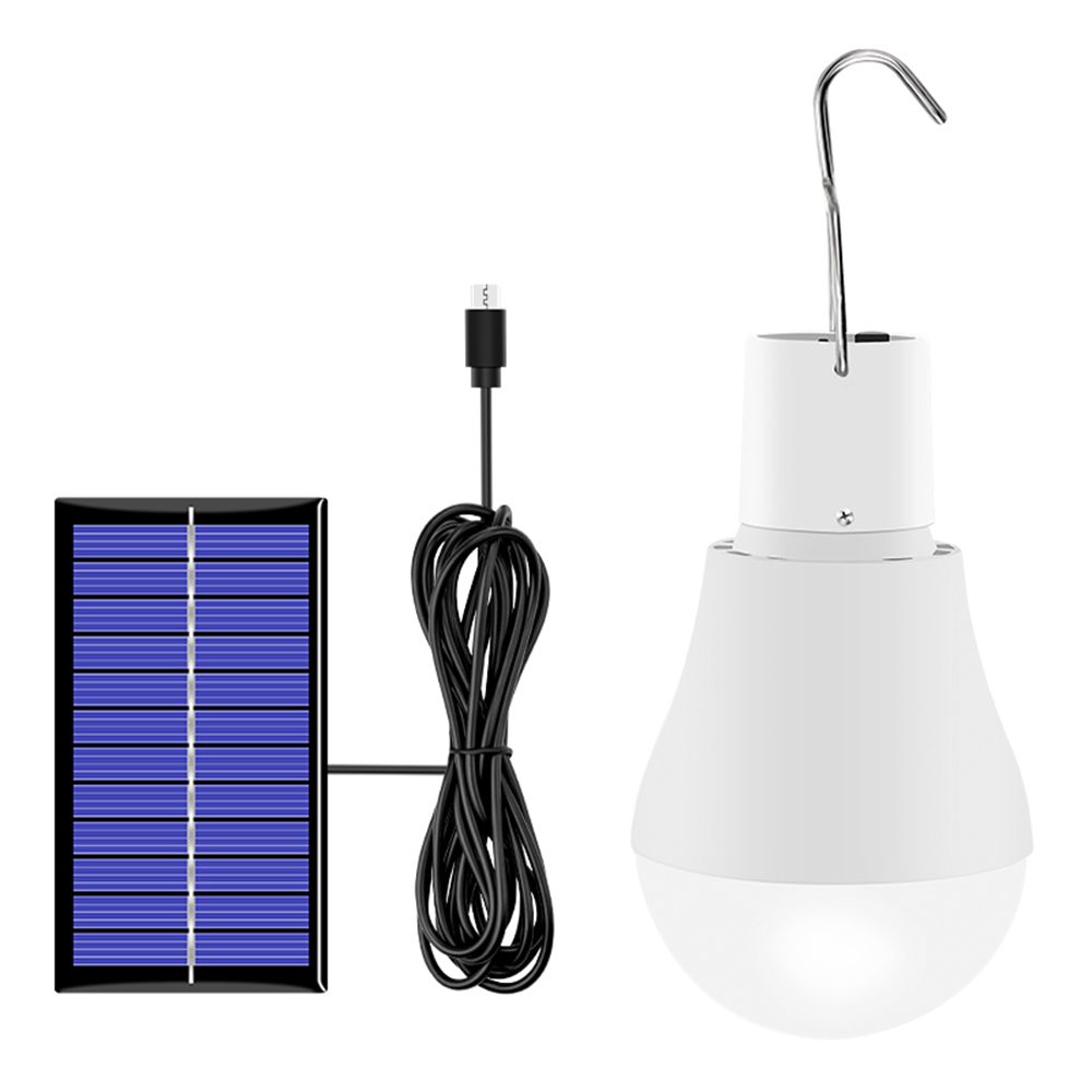 Solar Light Bulb 130LM Portable Solar Powered LEDs Bulb Light for Hiking view 2
