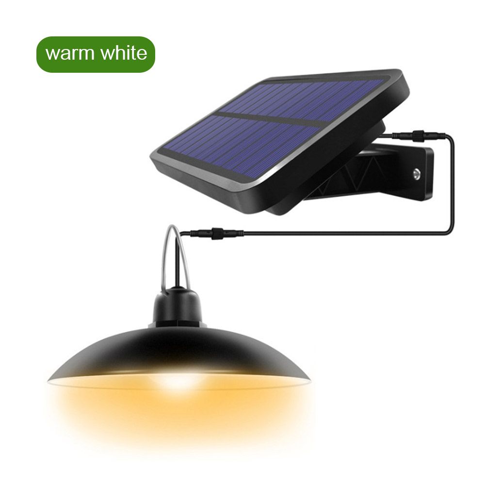 Solar Powered Pendants Lamp 16 LEDs Hanging Shed Light Indoor & Outdoor for view 2