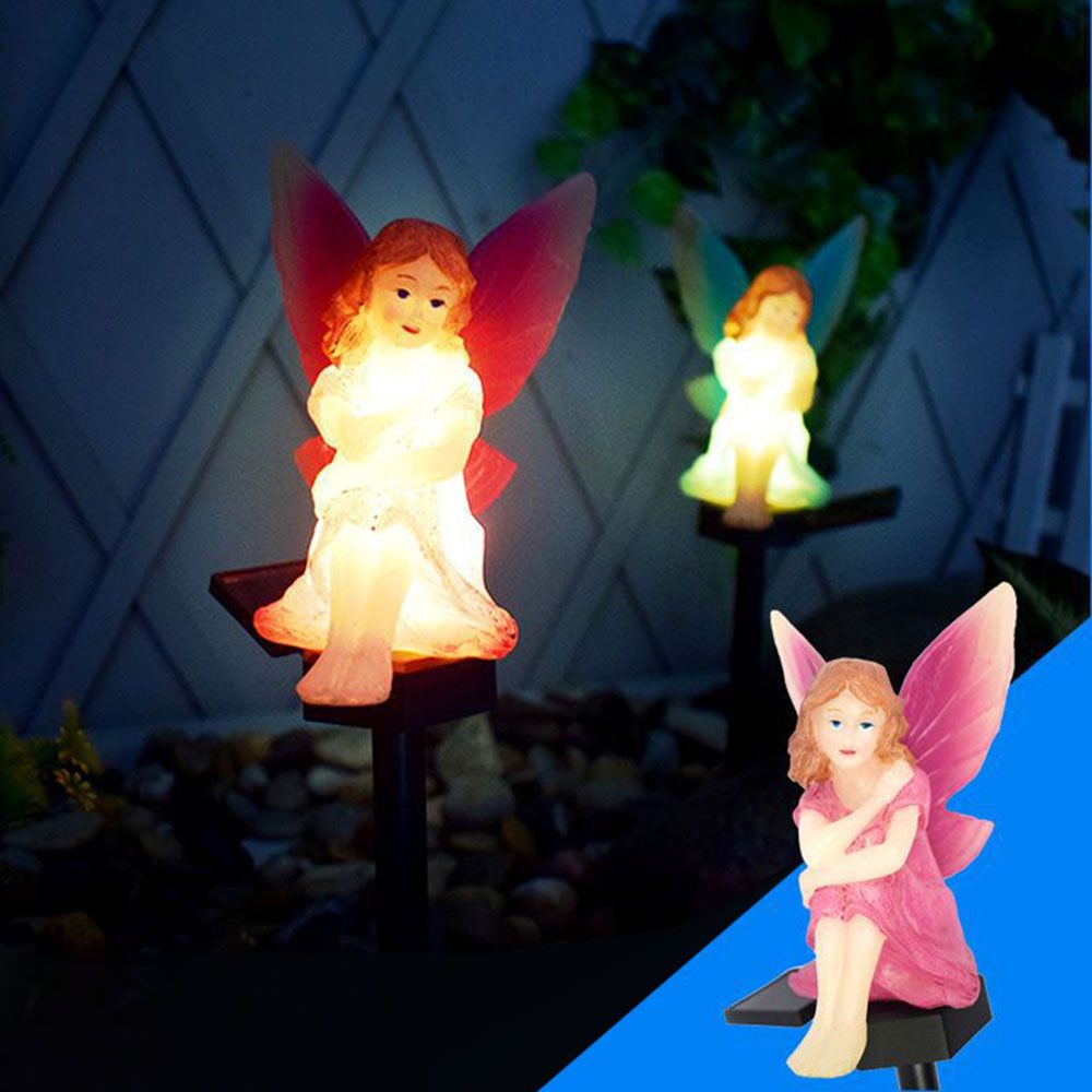 Solar LED Lamp Flower Fairy Lawn Lamp Garden Courtyard Decorative Lamp IP65