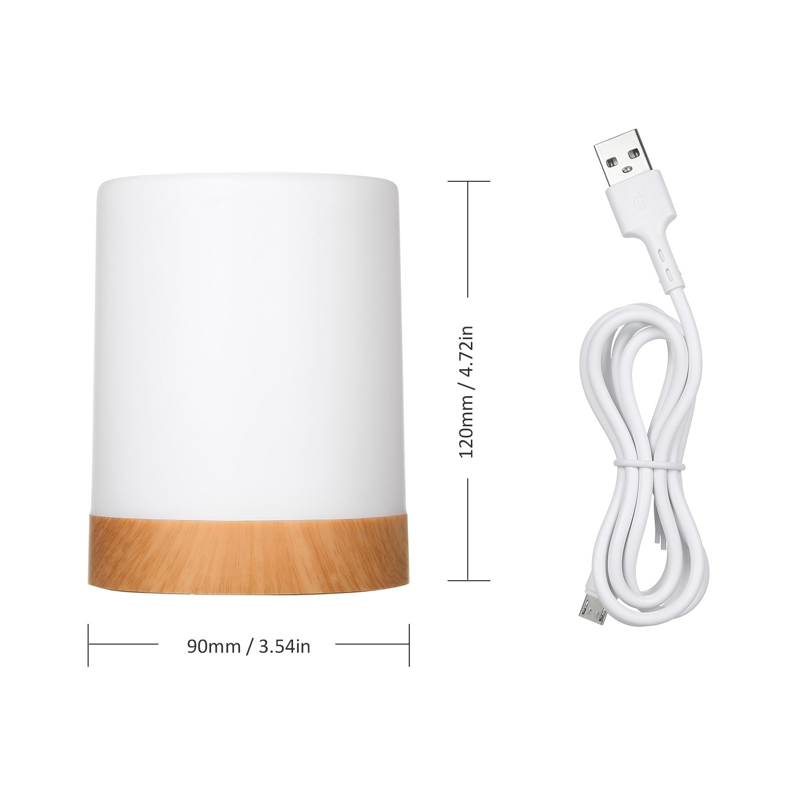 Touching Control Bedside Light with Remote 13 Colors & 3 Lighting Modes Timer