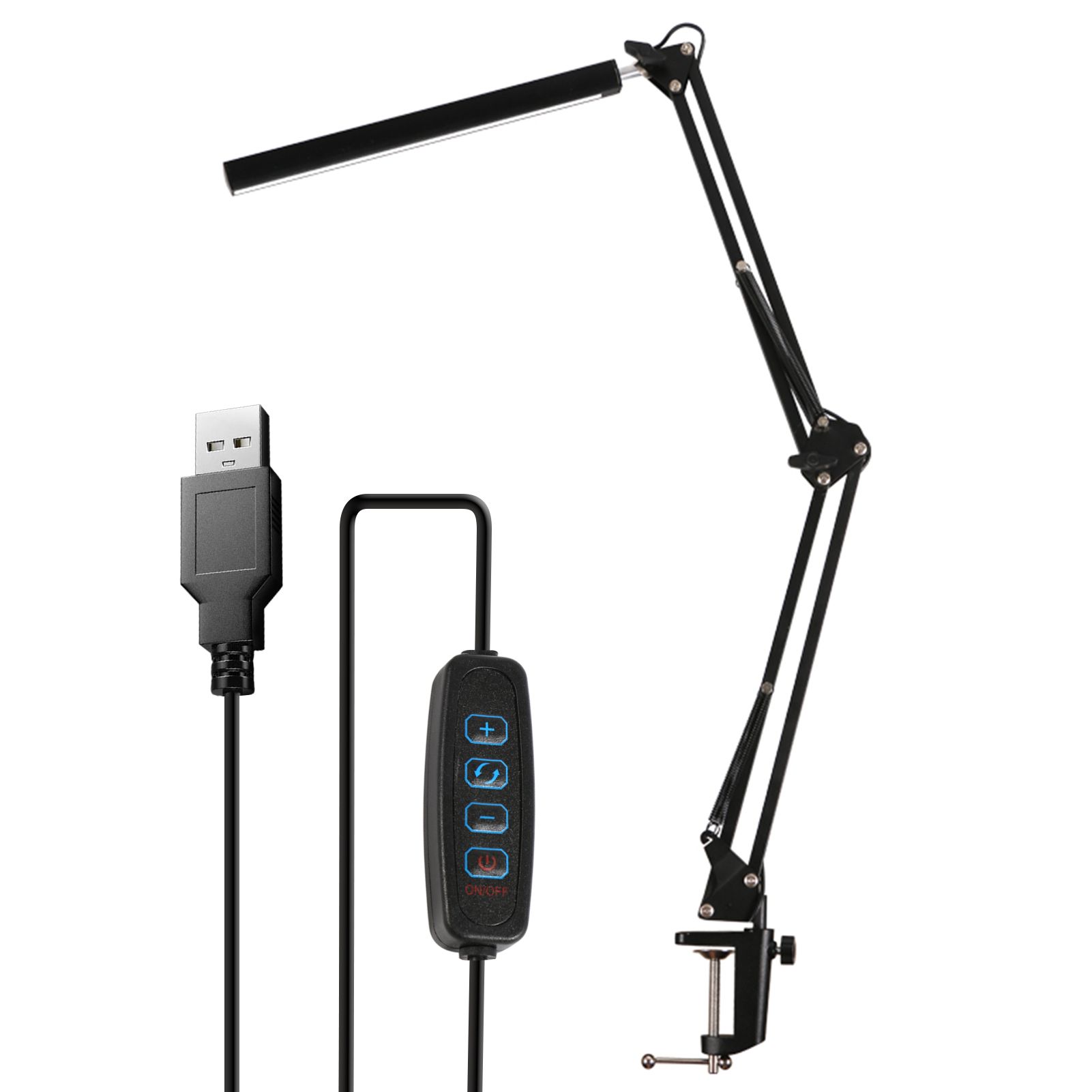 Dimmable LEDs Desk Reading Light with Clamp 3 Color Modes & 10 Brightness view 4