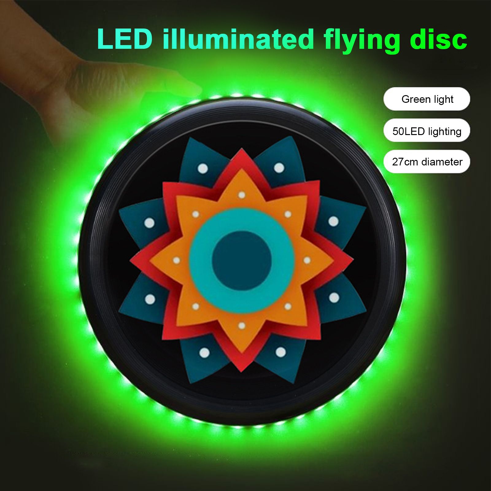 LED Light Up Adult Flying Disc with Light Strip Luminous Glow-in-the-Dark view 8