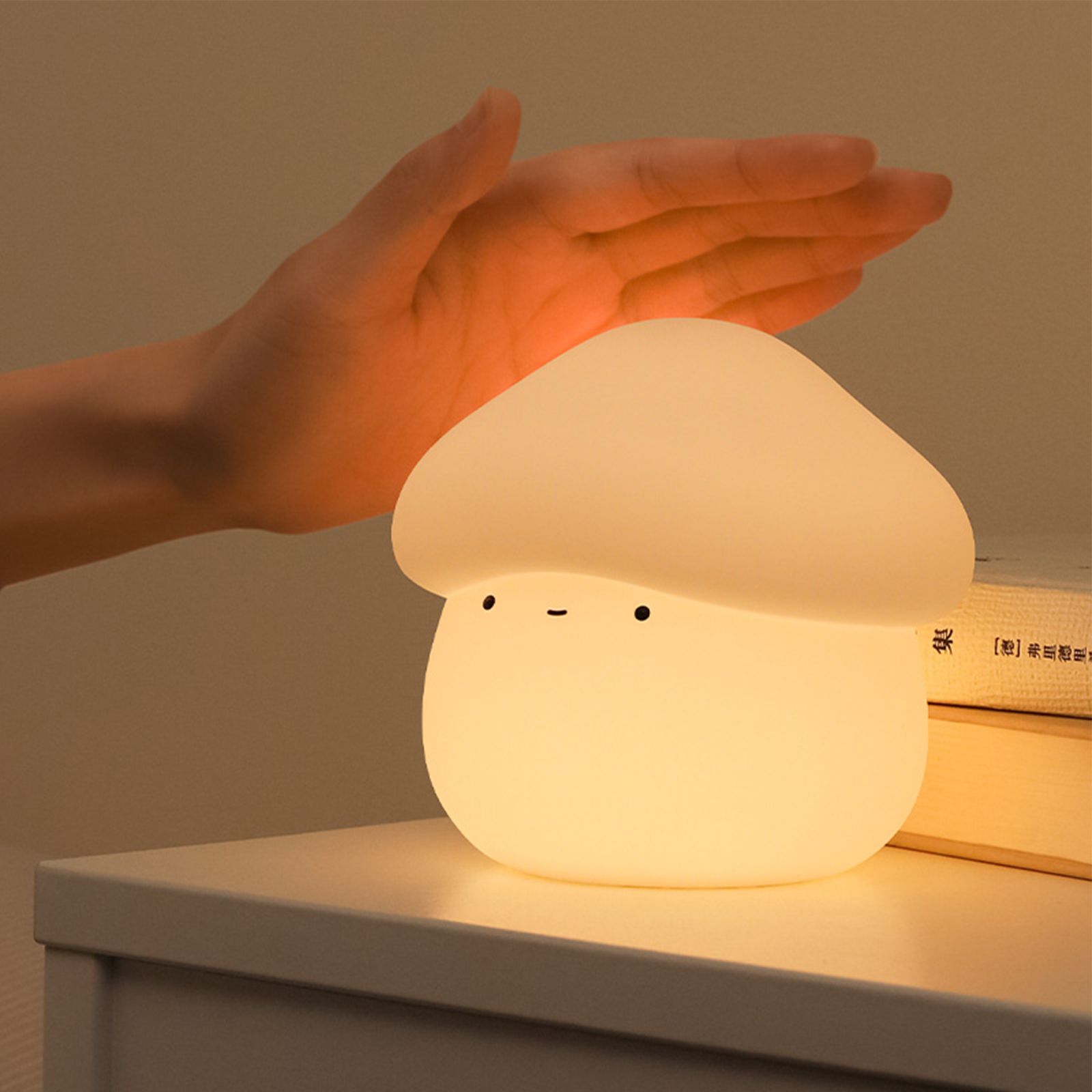 Silicone Mushroom Night Light Pat Light 15/30 Minutes Delay Off Two Dimmers 1W view 10