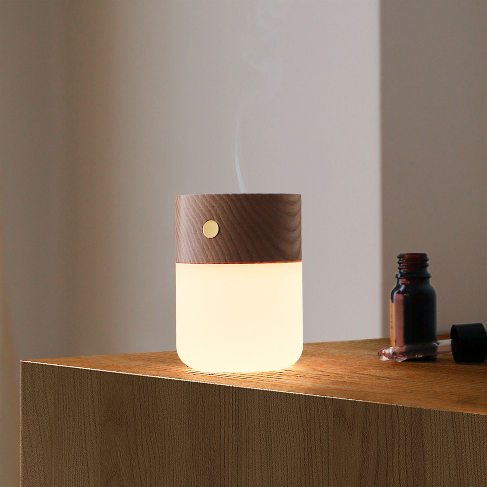 Mini Aromatherapy Lamp Rechargeable Night Light Bedroom Atmosphere Bedside view 2