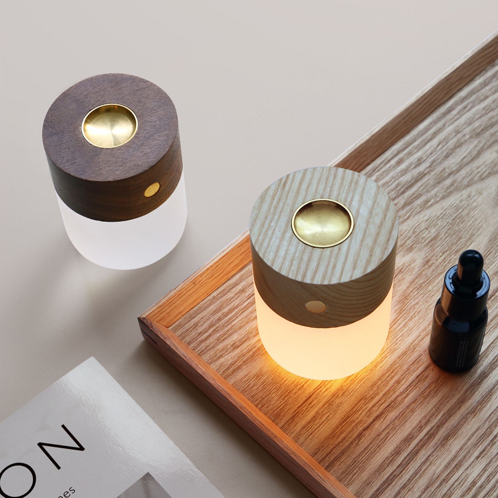 Mini Aromatherapy Lamp Rechargeable Night Light Bedroom Atmosphere Bedside view 12