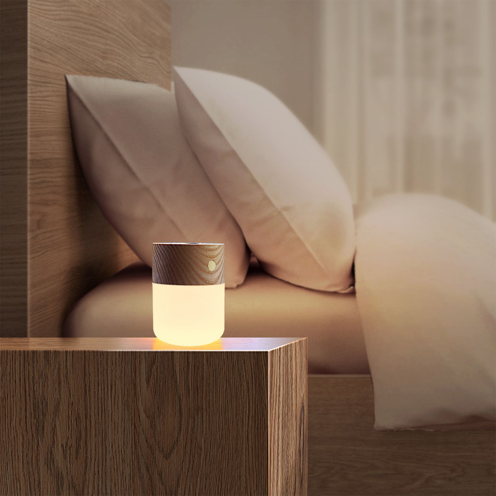 Mini Aromatherapy Lamp Rechargeable Night Light Bedroom Atmosphere Bedside view 4