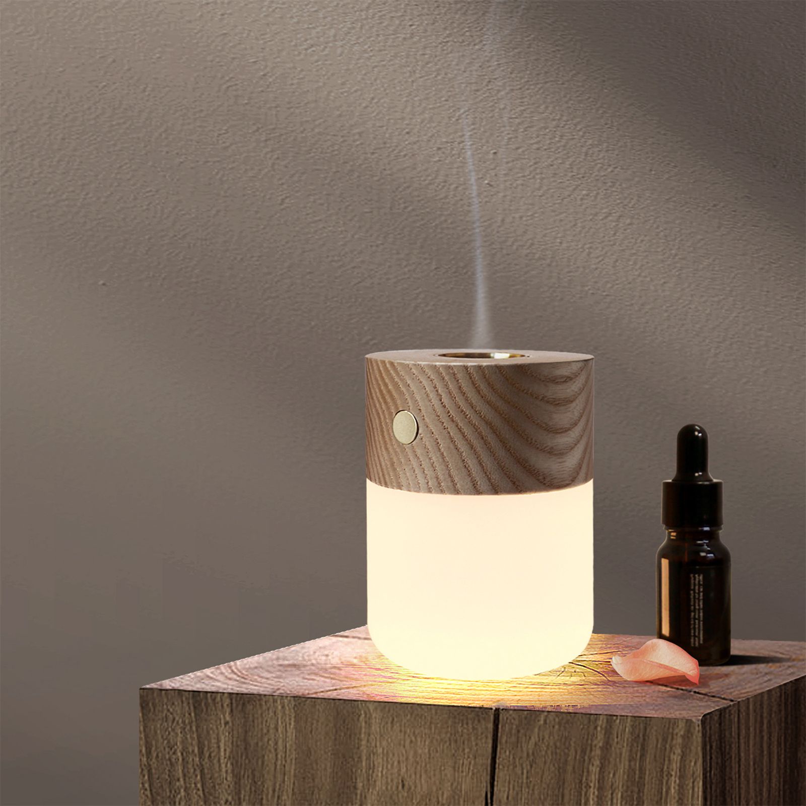 Mini Aromatherapy Lamp Rechargeable Night Light Bedroom Atmosphere Bedside view 5