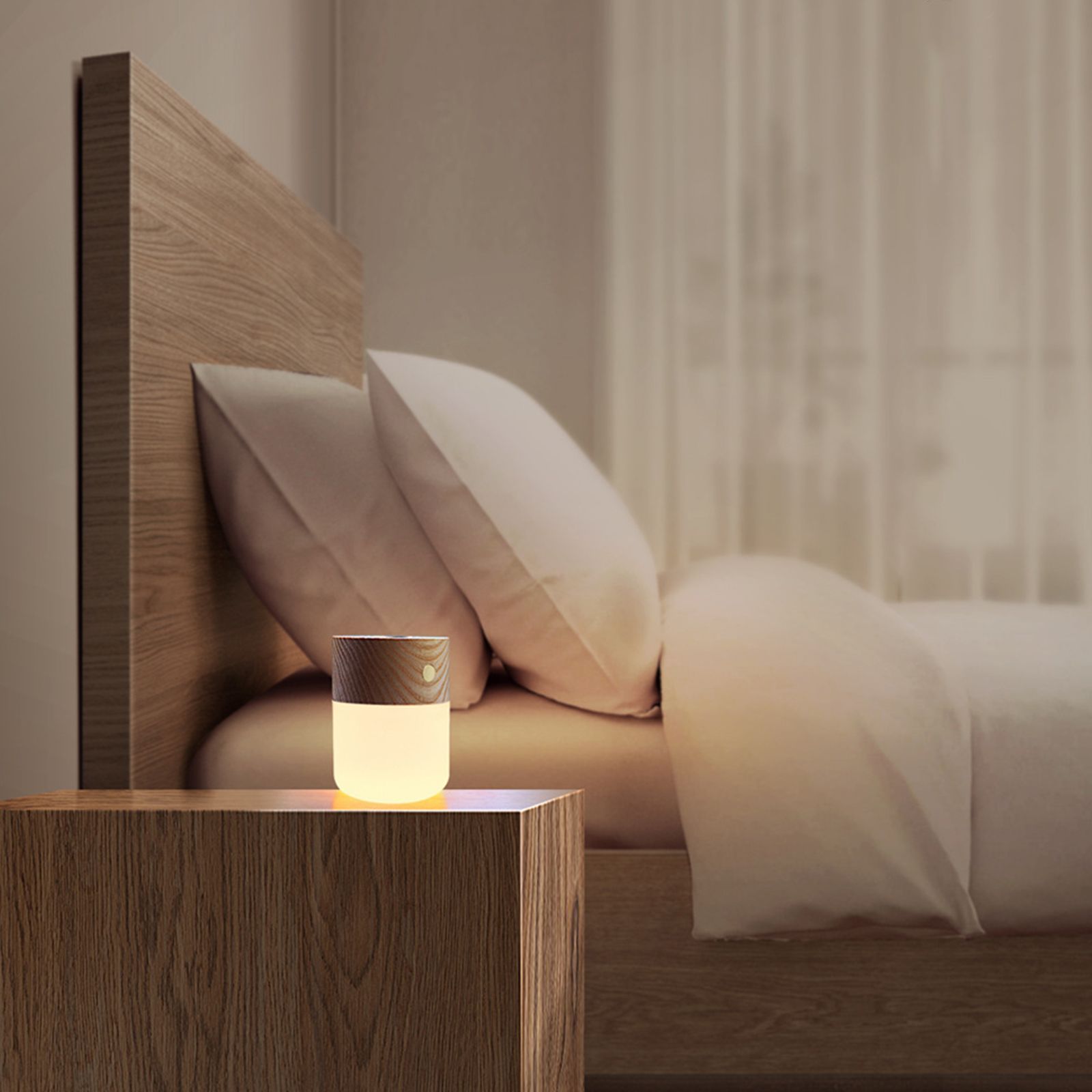 Mini Aromatherapy Lamp Rechargeable Night Light Bedroom Atmosphere Bedside view 9