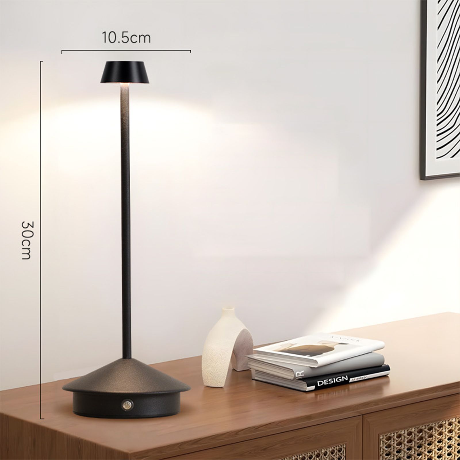 LED Mushroom Night Light Restaurant Table Lamp Bedside Ambient Light Touch view 3
