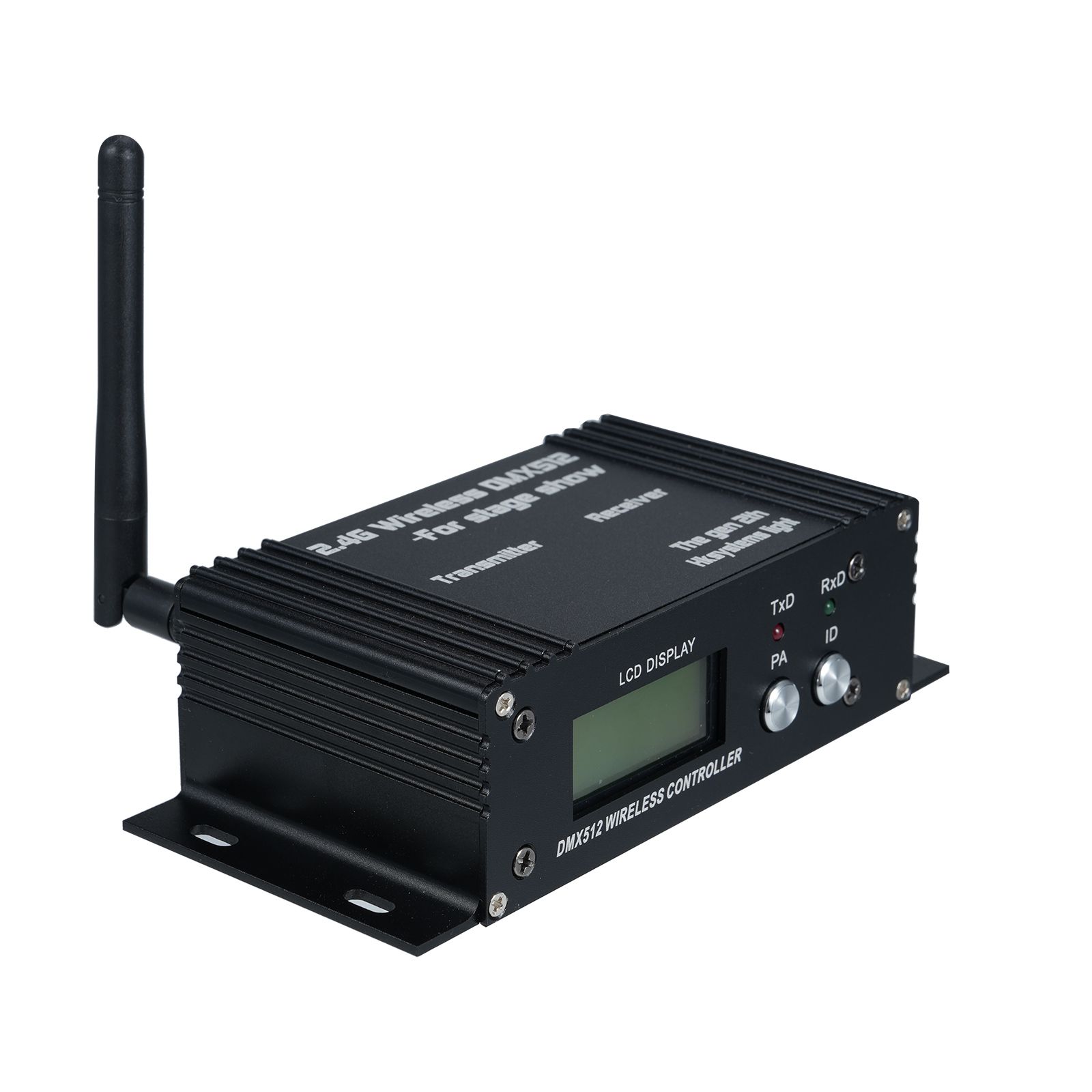 DMX 512 2.4G Wireless Controller Transmitter Receiver LCD Display Power view 10