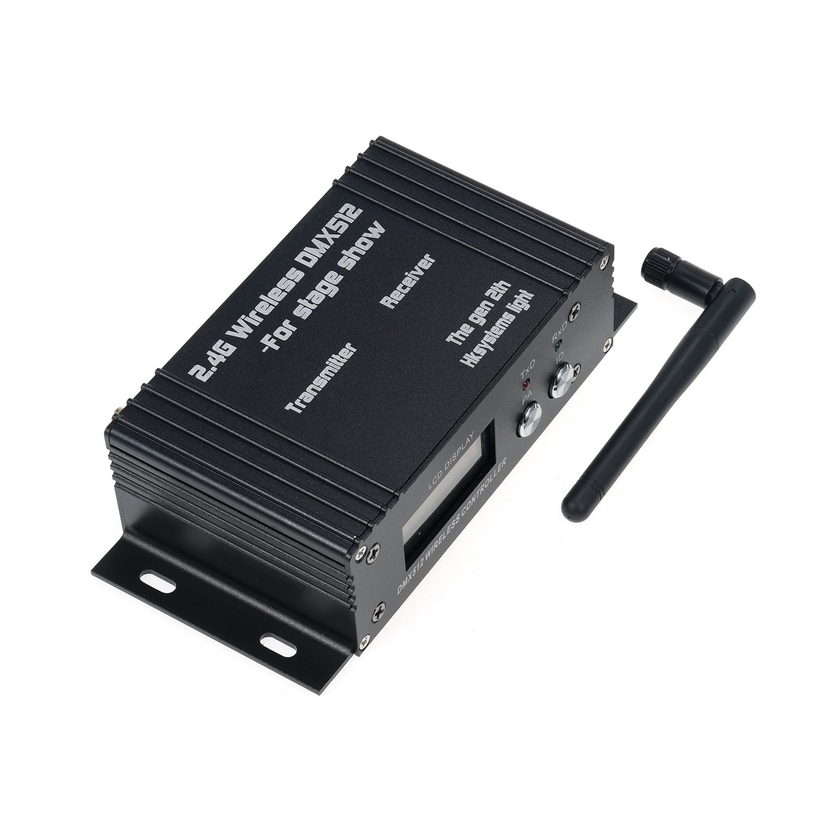 DMX 512 2.4G Wireless Controller Transmitter Receiver LCD Display Power view 12