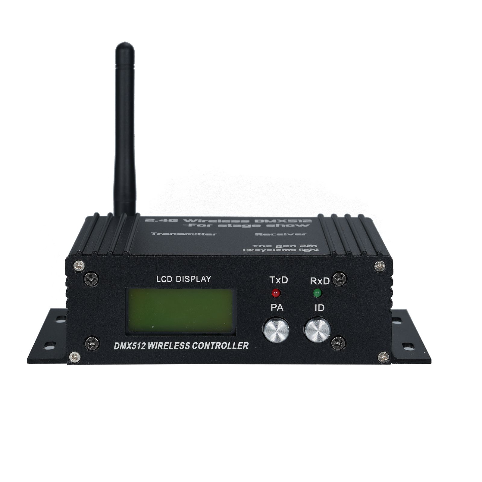 DMX 512 2.4G Wireless Controller Transmitter Receiver LCD Display Power view 8