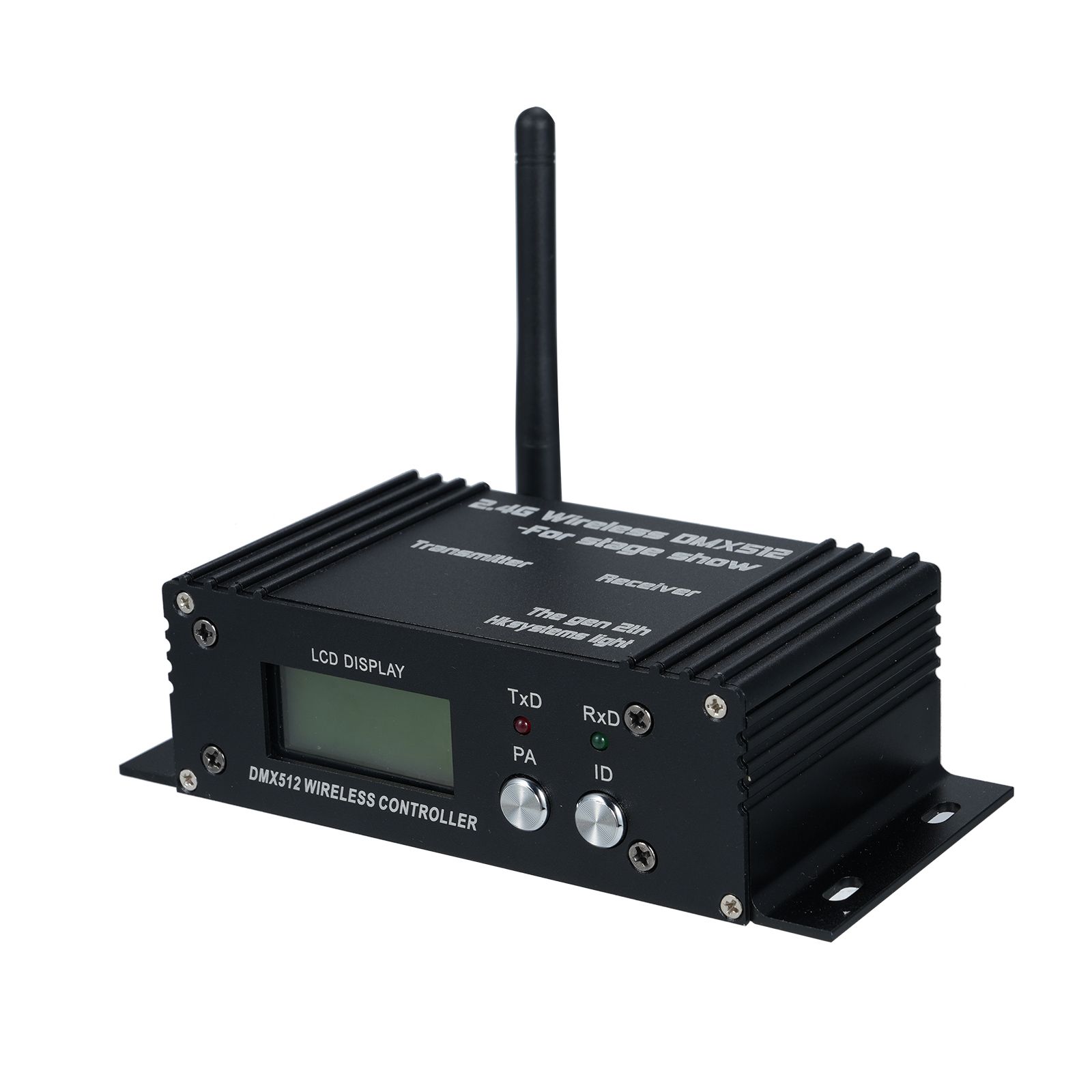 DMX 512 2.4G Wireless Controller Transmitter Receiver LCD Display Power view 9