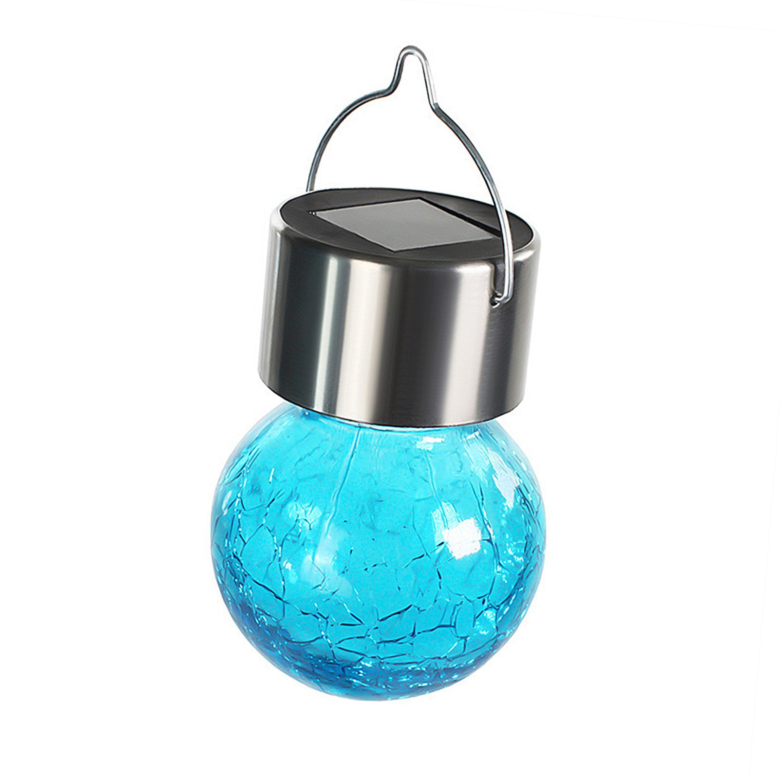 Outdoor Solar Crackle Lights Holiday Event Decoration Colorful Hanging Globe — image 1