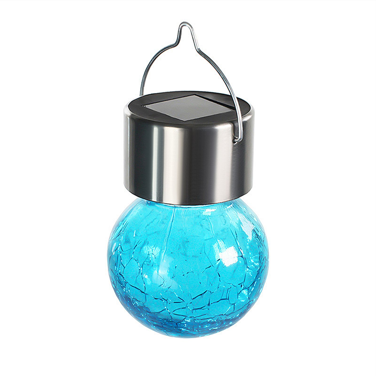 Outdoor Solar Crackle Lights Holiday Event Decoration Colorful Hanging Globe view 2