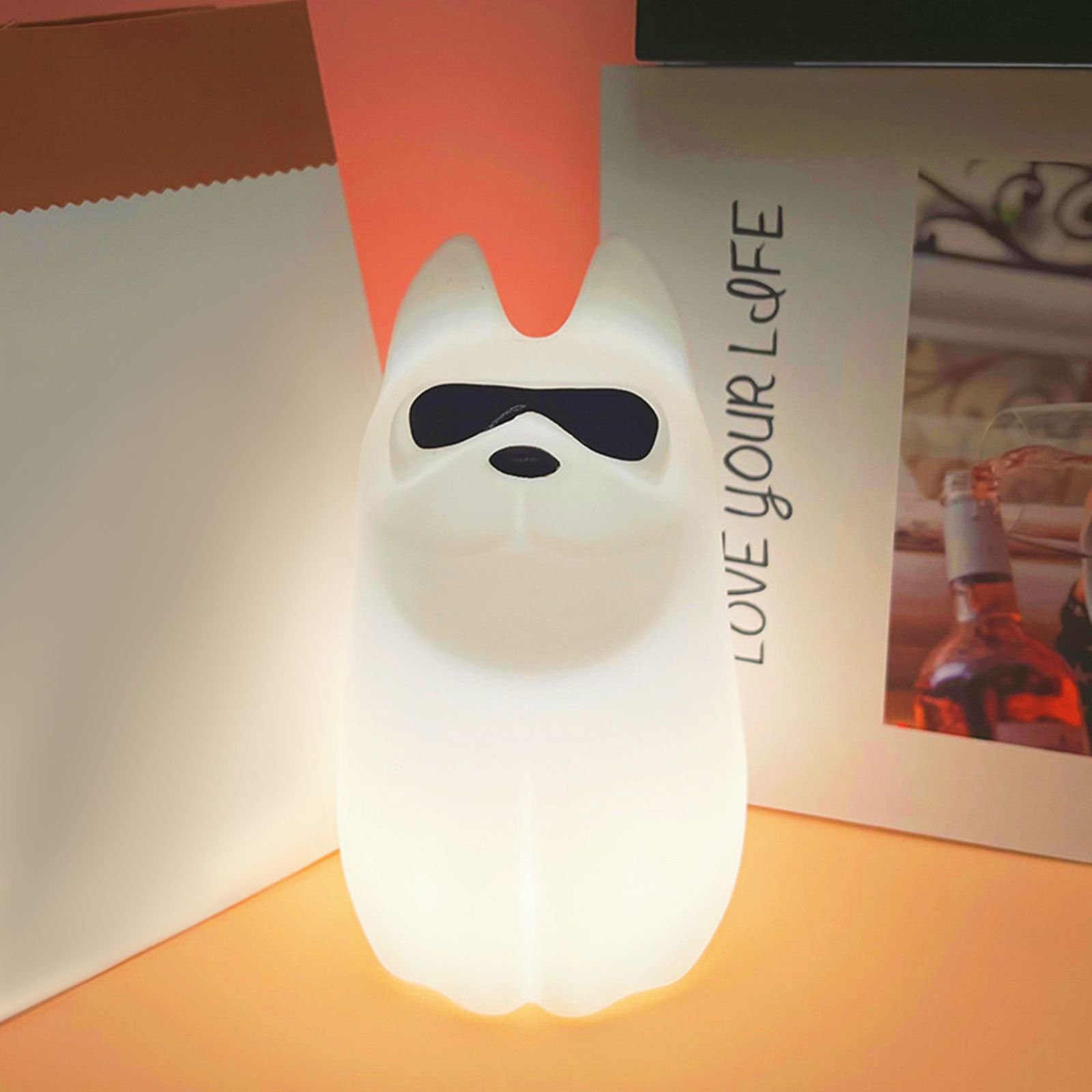 Puppy Silicone Night Light Bedside Companion Sleep Pat Light 2600k Warm White view 5