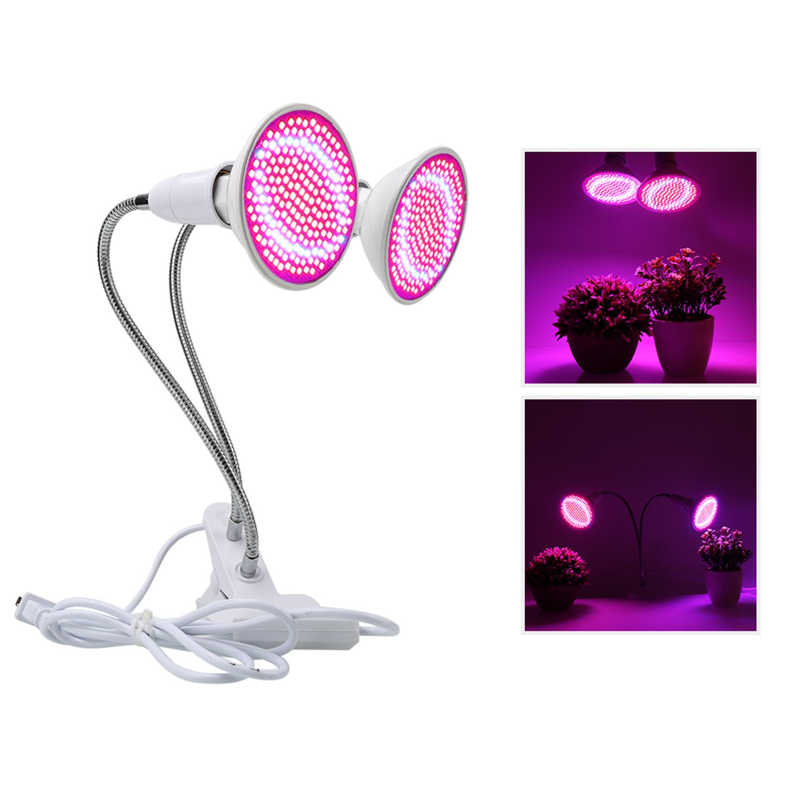 Plant Light LED Countertop Clamp Light Full Spectrum Plant Fill Light Indoor