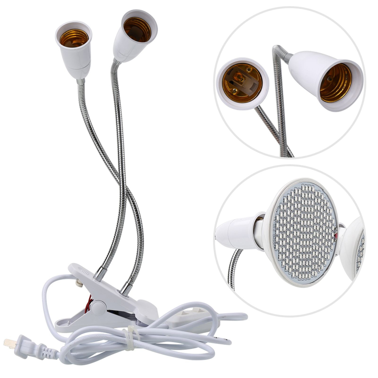 Plant Light LED Countertop Clamp Light Full Spectrum Plant Fill Light Indoor view 5