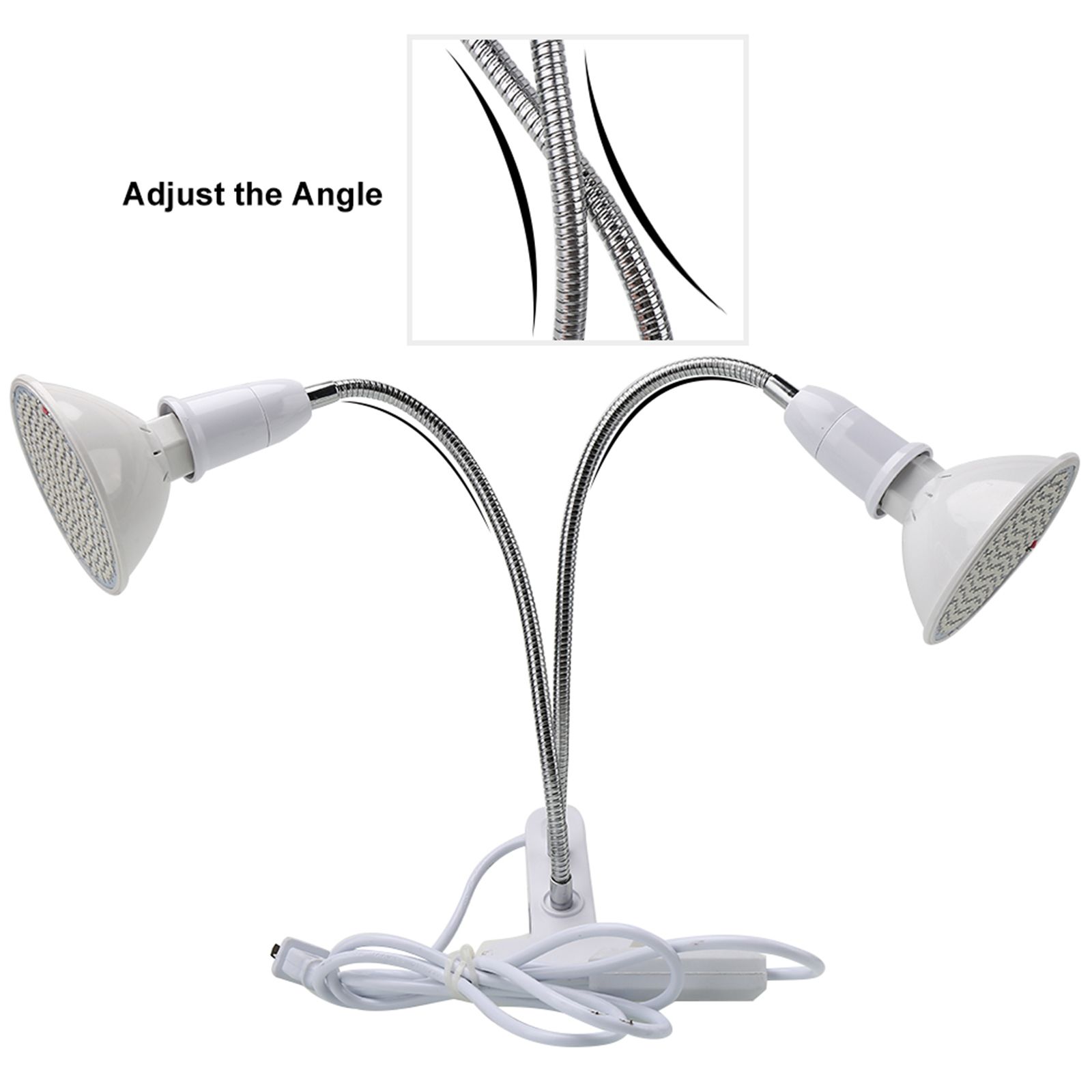 Plant Light LED Countertop Clamp Light Full Spectrum Plant Fill Light Indoor view 2