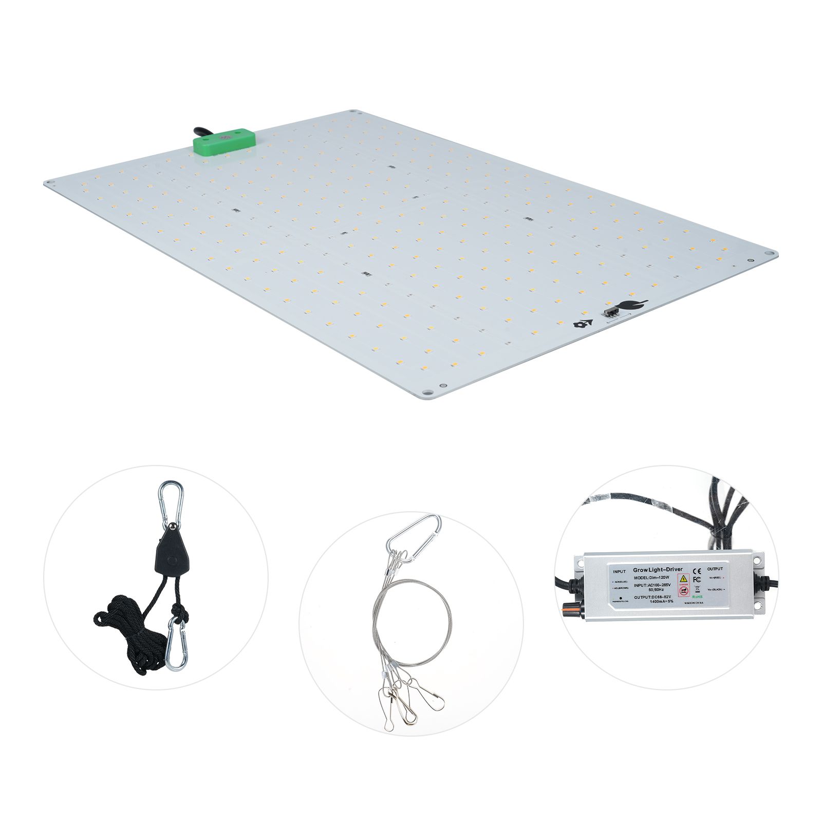120W Dimmable Quantum Board Grow Light Full Spectrum Indoor Plant Growth Light view 2